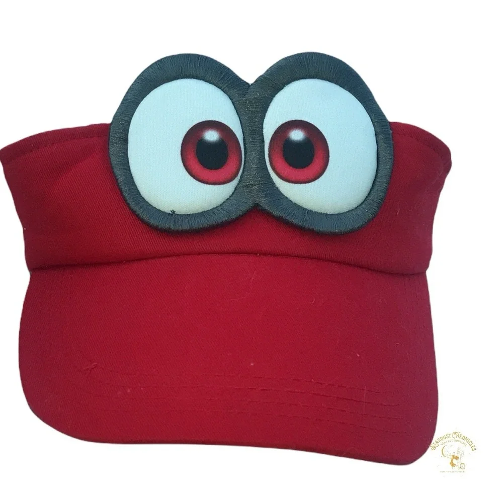 Nintendo Super Mario Odyssey‎ Cappy Visor Cap Red Eyes Official Exclusive Rare
